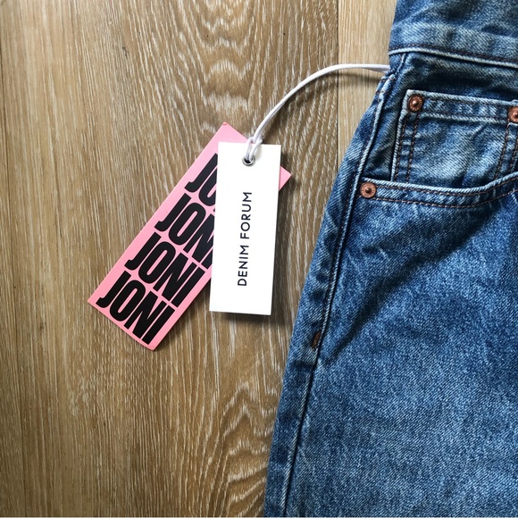 NWT Aritzia Denim Forum New Joni High Rise Loose in 4 Yrs Retro Mid Bleu - Picture 8 of 16